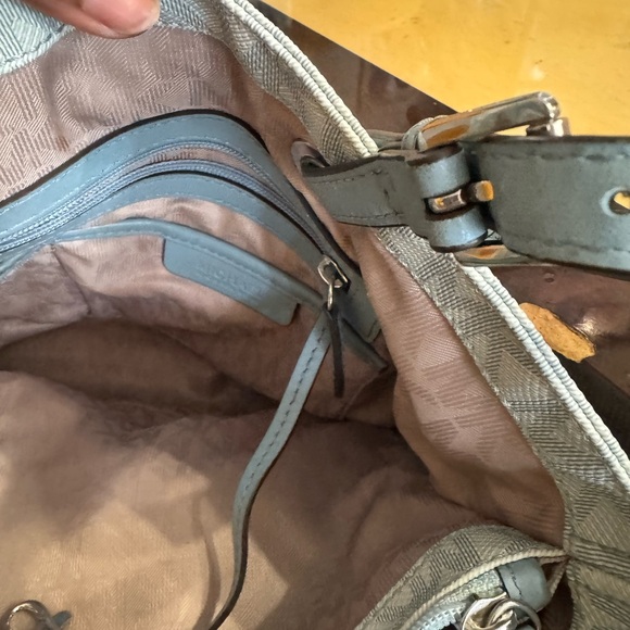 Michael Kors blue Tote Bag with Signature Monogram - Picture 10 of 10